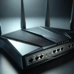 "Netgear Nighthawk Pro Gaming Router showcasing advanced gaming features and sleek design, ideal for serious gamers seeking high-performance internet connectivity for seamless online gameplay."