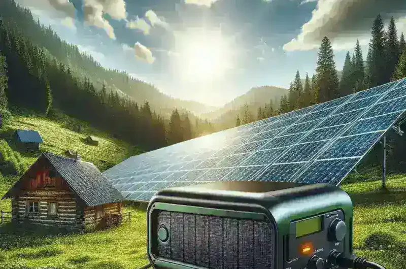 "Goal Zero's new solar generator showcasing portable design and efficient solar panels, perfect for off-grid adventures and sustainable energy solutions."