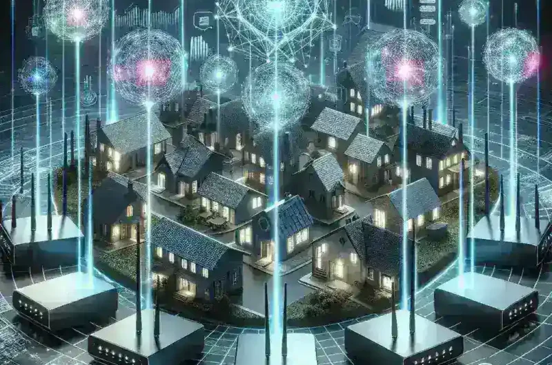 "TP-Link AI-powered mesh Wi-Fi system providing seamless home networking connectivity, showcasing sleek design and advanced technology."
